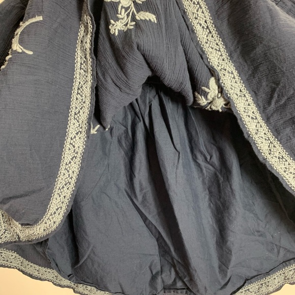 J Crew Navy Floral Skirt - Picture 5 of 6